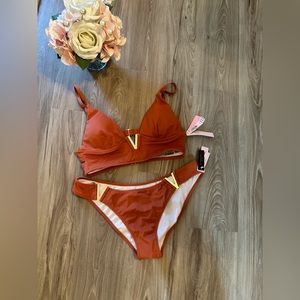 Victoria secrets 2 piece rust color bathing suit